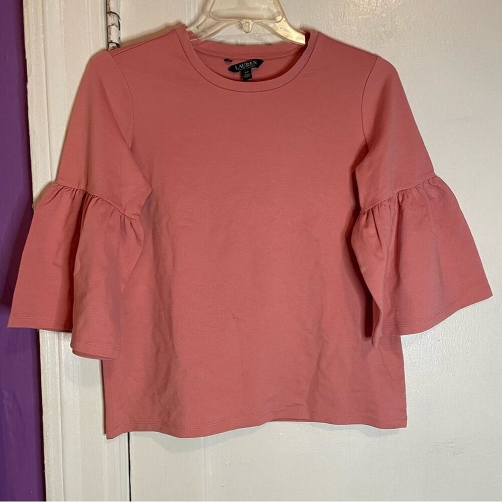 Lauren Ralph Lauren Flounce Top